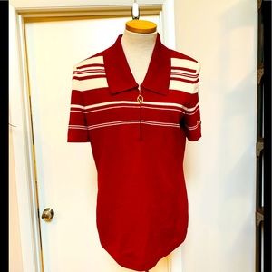 St. John Collection Knits Red Top by Marie Gray